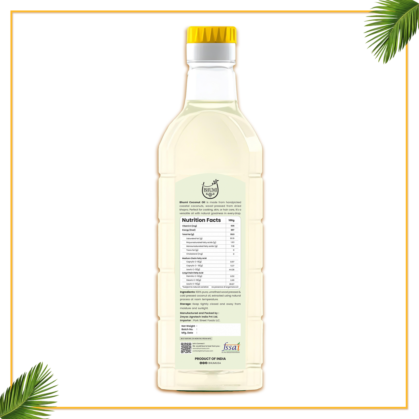 Wood pressed Coconut Oil