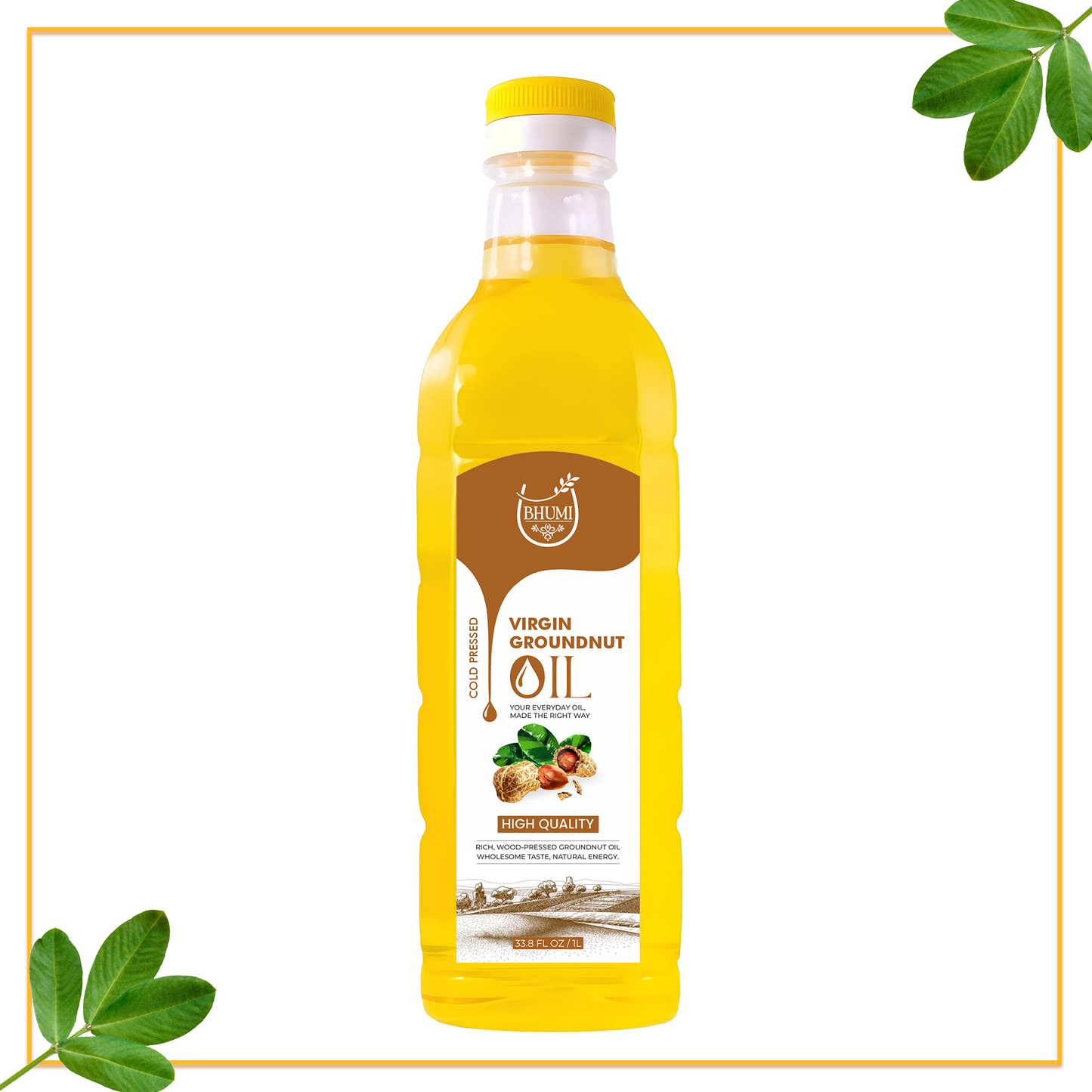 Wood pressed Groundnut Oil