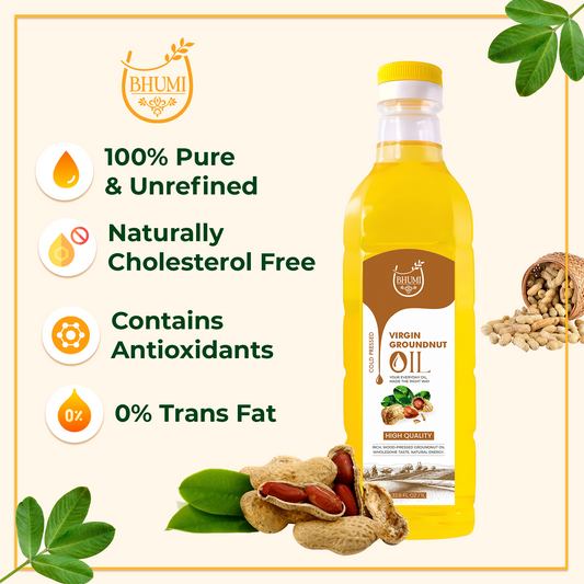Wood pressed Groundnut Oil
