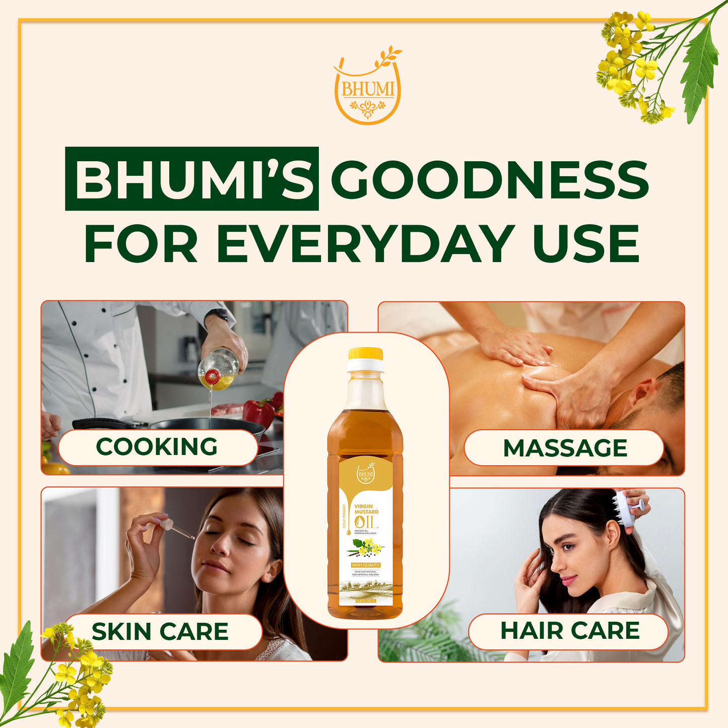 Wood Pressed Mustard Oil