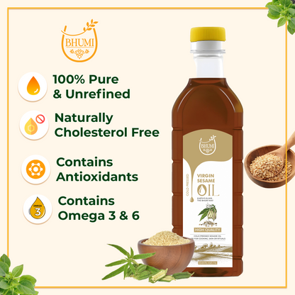 Wood pressed Sesame Oil